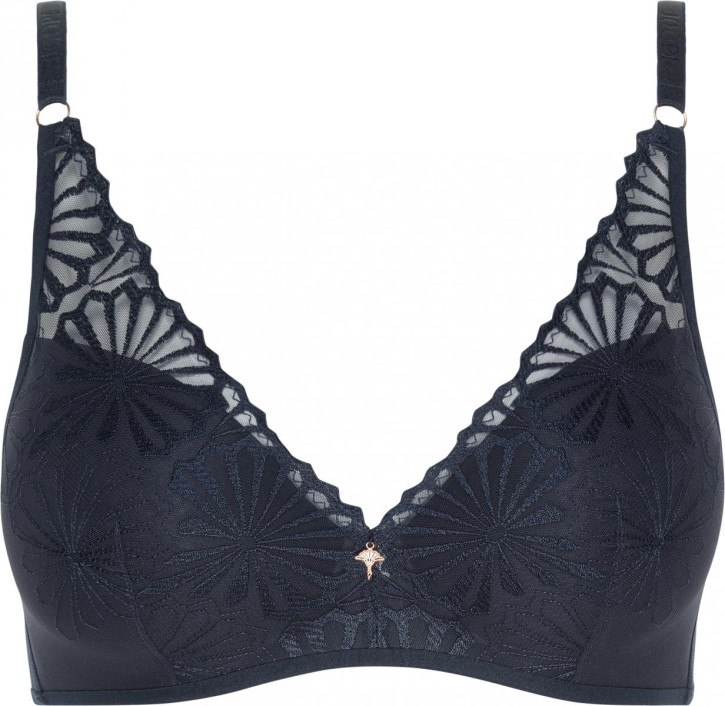 JOOP! Tender Flower Soft-BH gepaddet midnight (87% Polyamid, 13% Elasthan) 70C