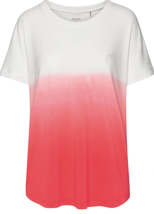 JOOP! Soft Pop T-Shirt ecru/hot coral (47% Baumwolle, 47% Modal, 6% Elasthan)