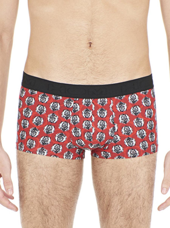 HOM King Boxer rot/schwarz/weiß (82% Polyamid, 18% Elasthan)