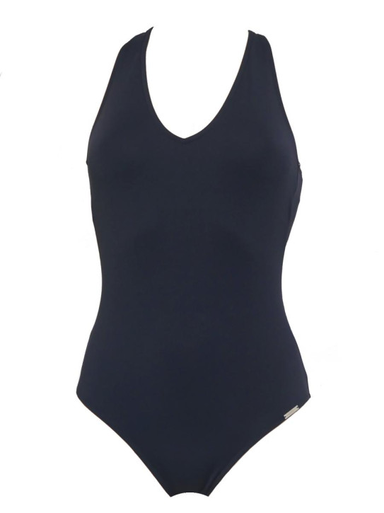 WASSERSTOFF 43 418 Badeanzug Sophisticated uni - verschiedene Farben (80% Polyamid, 20% Elasthan) 40/L / darkblue
