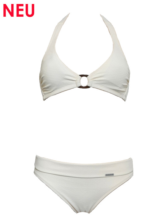 WASSERSTOFF 43 986 Neckring Bikini jacquard-cream season 2025 (88% Polyamid, 12% Elasthan)