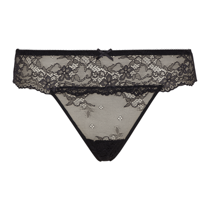 LingaDore Daily Lace String schwarz (80% Polyamid, 20% Elasthan)