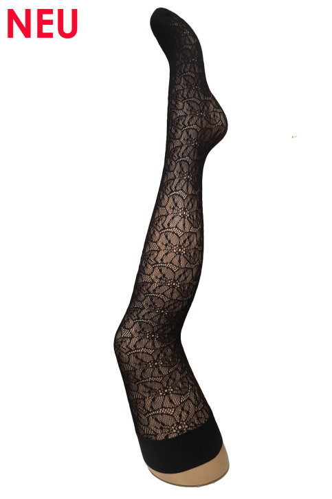 Trasparenze COMPASS ROSE halterlose Netzstrümpfe nero (80% Polyamid, 20% Elasthan)