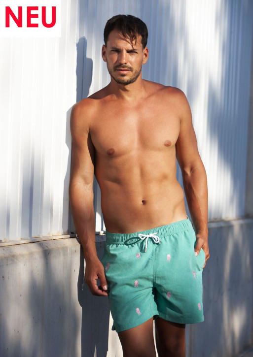 PAUL X BACKBLOOM Beach Boxer Jelly-Stickerei (100% Polyester)