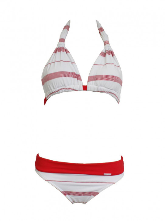 WASSERSTOFF Triangelo Bikini New Stripes white-red 43 945 (93% Polyamid, 7% Elasthan)