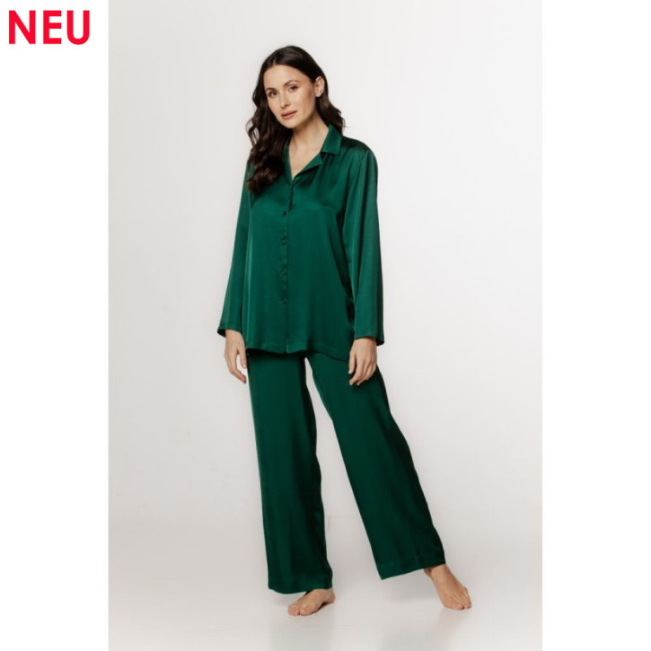 COEMI 261001 Pyjama verde (52% Viskose, 48% Rayon)