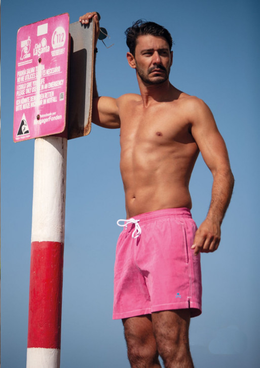 PAUL X BACKBLOOM Beach Boxer pink (100% Polyester)