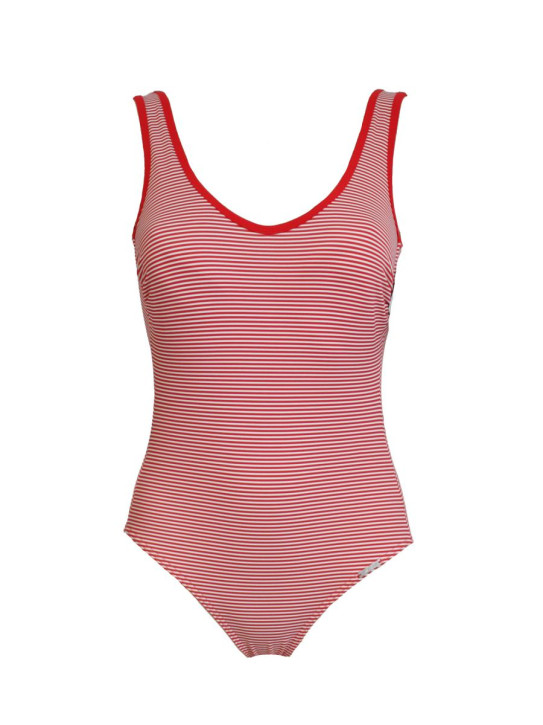 WASSERSTOFF Badeanzug St. Tropez red-cream (92% Polyamid, 8% Elasthan)