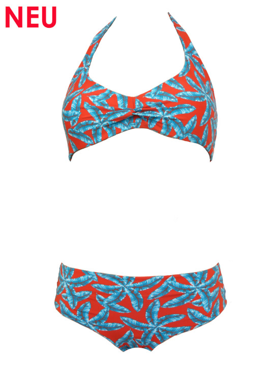 WASSERSTOFF 43 961 D Bikini Twisted True Love mit Wende-Top Hawaii-Hawaii (80% Polyamid, 20% Elasthan)