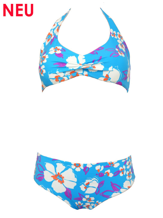 WASSERSTOFF 43 961 D Bikini Twisted True Love mit Wende-Top Hibiscus-Descrudado (80% Polyamid, 20% Elasthan)