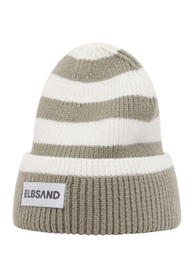 ELBSAND Norid Beanie verschiedene Farben (47% Viskose, 28% Polyester, 25% Nylon) pale fern+cloud white