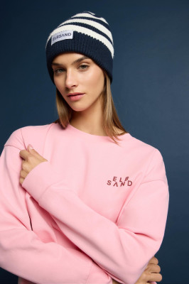 ELBSAND Norid Beanie verschiedene Farben (47% Viskose, 28% Polyester, 25% Nylon) coldwater+cloud white
