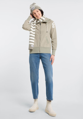 ELBSAND Noelle Scarf verschiedene Farben (47% Viskose, 28% Polyester, 25% Nylon) pale fern+cloud white
