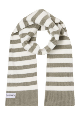ELBSAND Noelle Scarf verschiedene Farben (47% Viskose, 28% Polyester, 25% Nylon) pale fern+cloud white