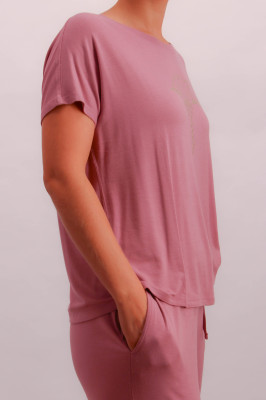 JOOP! Bodywear Luxe T-Shirt mauve oder off white (95% Modal, 5% Elasthan) S / rosa