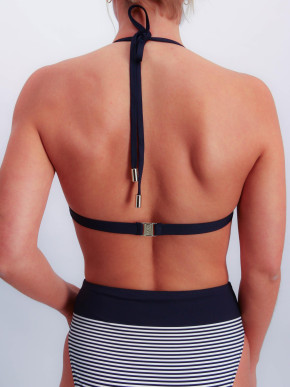 JOOP! Beachwear Bikini Triangle Top navy stripes (83% Polyamid, 17% Elasthan) 36B