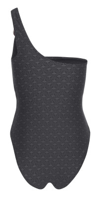 JOOP! Beachwear One Shoulder Swimsuit schwarz print (83% Polyamid, 17% Elasthan) S
