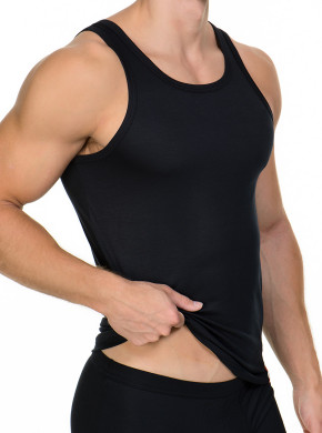 bruno banani Base Line Tanktop schwarz S (48% Baumwolle, 47% Modal, 5% Elasthan)