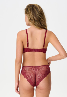 LingaDore Daily Lace T-Shirt-BH ruby wine jacquard (80% Polyamid, 20% Elasthan) 85D
