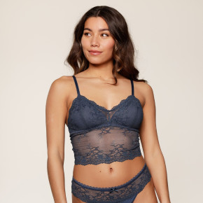 LingaDore Daily Lace Bralette dark denim (87% Polyamid, 13% Elasthan) M