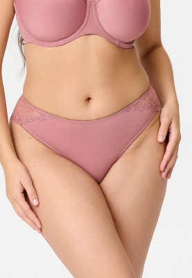 LingaDore Daily 1800 Slip powder oder black (85% Polyamid, 15% Elasthan) M / old rose