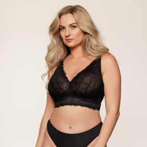 LingaDore Daily 1800 Bralette powder oder black (85% Polyamid, 15% Elasthan) Schwarz / 70D