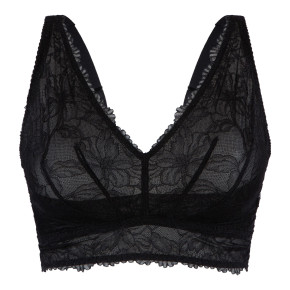 LingaDore Daily 1800 Bralette powder oder black (85% Polyamid, 15% Elasthan) Schwarz / 75C