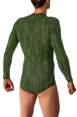 MANSTORE M2615 Pullover Body black/lime (50% Polyamid, 40% Polyester, 10% Elasthan) L