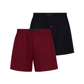 bruno banani Loose Fit 2-Pack Boxershort verschiedene Farben (100% Baumwolle) M / portweinrot-schwarz