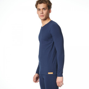 bruno banani Warm Up Longshirt, marine (93% Baumwolle, 7% Elasthan) M / Blau