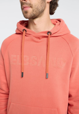 ELBSAND Kare Hoodie brick red (100% Baumwolle) M