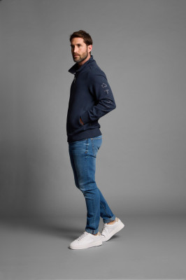 ELBSAND Levin Sweatjacke midnight (100% Baumwolle) M