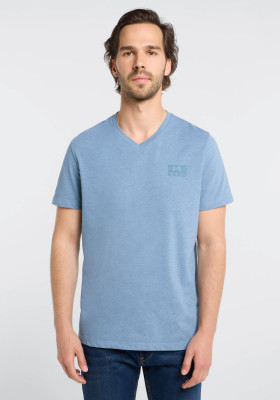 ELBSAND Ingvar V-Shirt nordic sea melange (50% Baumwolle, 50% Polyester) XL