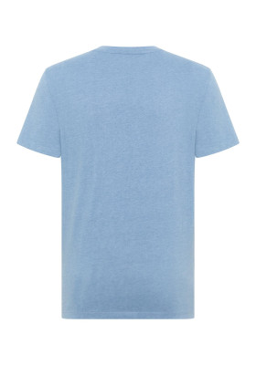 ELBSAND Ingvar V-Shirt nordic sea melange (50% Baumwolle, 50% Polyester) L