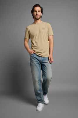 ELBSAND Tio T-Shirt desert brown mel. (50% Baumwolle, 50% Polyester) L