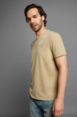 ELBSAND Tio T-Shirt desert brown mel. (50% Baumwolle, 50% Polyester) L