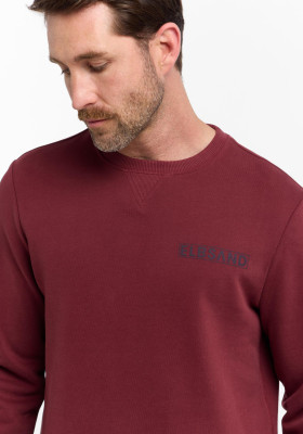 ELBSAND Herren Benne Sweatshirt maroon (100% Baumwolle) L