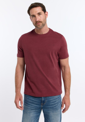 ELBSAND Herren Edo T-Shirt maroon (100% Baumwolle) L