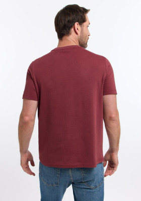 ELBSAND Herren Edo T-Shirt maroon (100% Baumwolle) L