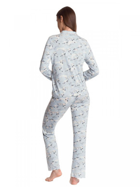 VIVE MARIA Blue Monday Pyjama (95% Viskose, 5% Elasthan) L