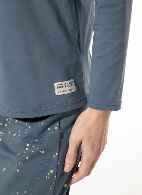 SHORT STORIES 621648 Langarm-Shirt blue shaddow (95% Baumwolle, 5% Elasthan) XS