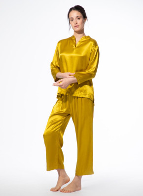 SHORT STORIES 621801 Pants 7/8 golden palm (100% Viskose) L