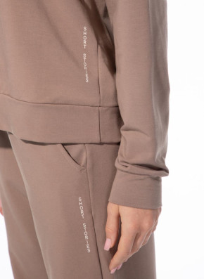 SHORT STORIES 621811 Hoodie tobacco (67% Viskose, 28% Baumwolle, 5% Elasthan) S