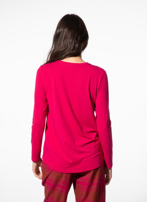 SHORT STORIES 621818 Langarm-Shirt sangria (47% Baumwolle, 47% Modal, 6% Elasthan) S