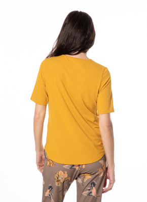 SHORT STORIES 621844 T-Shirt yellow wood (47% Baumwolle, 47% Modal, 6% Elasthan) S