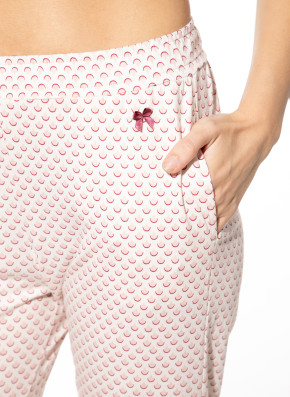SHORT STORIES 621881 7/8 Hose silver pink print (47% Baumwolle, 47% Modal, 6% Elasthan) XS