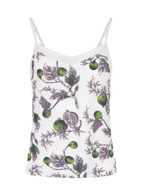 SHORT STORIES 621904 Top white whisper print (95% Modal, 5% Elasthan) L