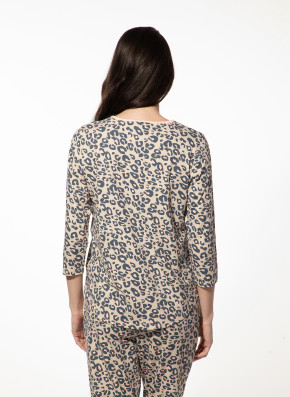 SHORT STORIES 621983 3/4-Arm-Shirt pink whisper/leo print (95% Baumwolle, 5% Elasthan) S
