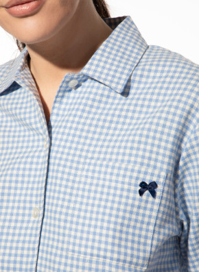 SHORT STORIES 621999 Flanell-Nachthemd (100% Baumwolle) L