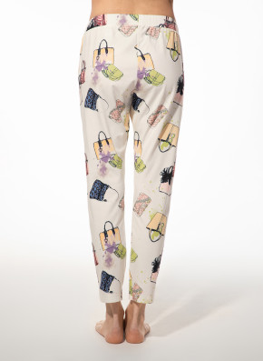 SHORT STORIES 622010 Hose antique white/print (47% Baumwolle, 47% Modal, 6% Elasthan) XS